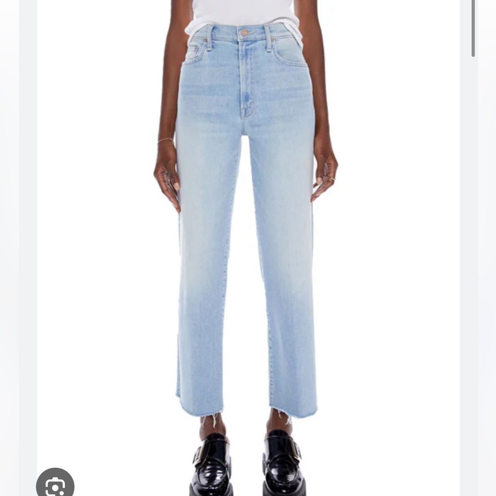Mother The Rambler Zip Ankle Fray Jeans